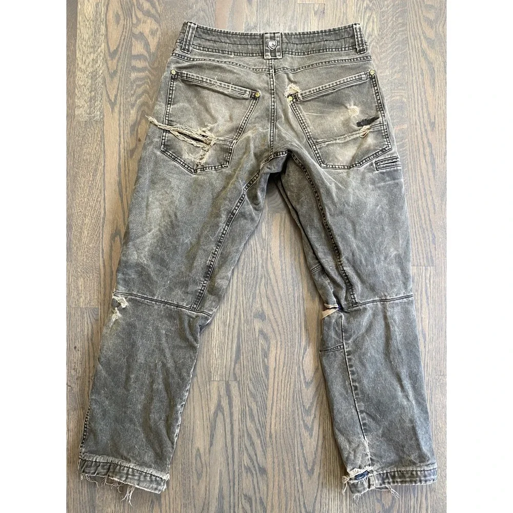 Kuhl Hot Ryder Flannel Lined Distressed Pants Men's 30 x 32 Vintage Patina Dye